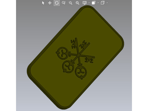 골드바 1온스 UBS 트로이 온스 3D 모델
