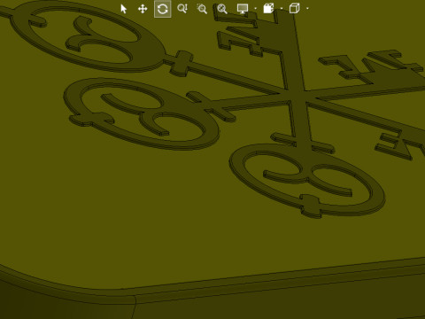 골드바 1온스 UBS 트로이 온스 3D 모델