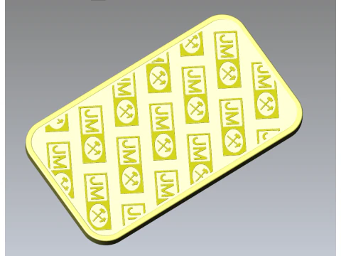 GOLD BAR 1oz JOHNSON MATTHEY TROY OUNCE Printable 3D Model