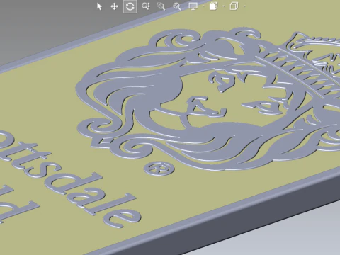 GOLD BAR 1oz Scottsdale Mint TROY OUNCE 3D Model