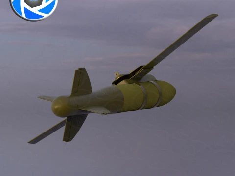 VYRIVNIUVACH Ukrainian Air launched high precision glide BOMB 3D Model