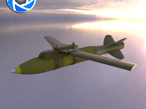 VYRIVNIUVACH Ukrainian Air launched high precision glide BOMB 3D Model