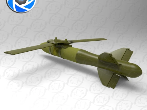 VYRIVNIUVACH Ukrainian Air launched high precision glide BOMB 3D Model