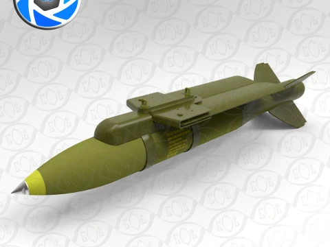 VYRIVNIUVACH Ukrainian Air launched high precision glide BOMB 3D Model
