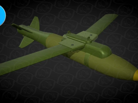 VYRIVNIUVACH Ukrainian Air launched high precision glide BOMB 3D Model