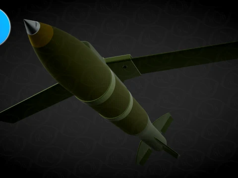 VYRIVNIUVACH Ukrainian Air launched high precision glide BOMB 3D Model