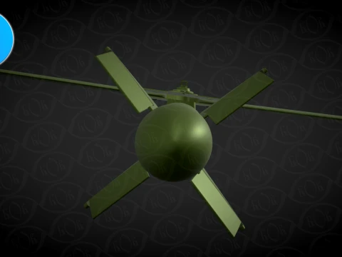 VYRIVNIUVACH Ukrainian Air launched high precision glide BOMB 3D Model
