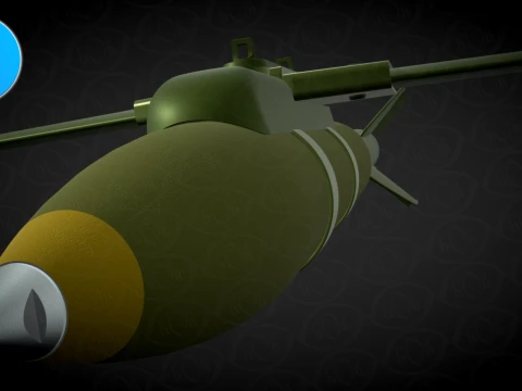 VYRIVNIUVACH Ukrainian Air launched high precision glide BOMB 3D Model