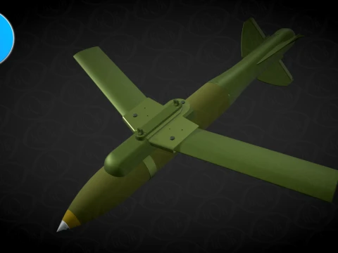 VYRIVNIUVACH Ukrainian Air launched high precision glide BOMB 3D Model