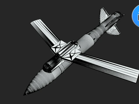 VYRIVNIUVACH Ukrainian Air launched high precision glide BOMB 3D Model
