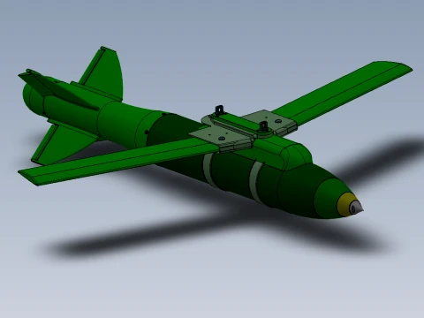 VYRIVNIUVACH Ukrainian Air launched high precision glide BOMB 3D Model