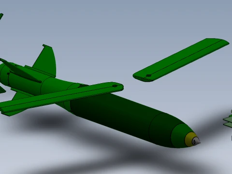 VYRIVNIUVACH Ukrainian Air launched high precision glide BOMB 3D Model