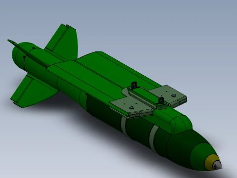 VYRIVNIUVACH Ukrainian Air launched high precision glide BOMB 3D Model