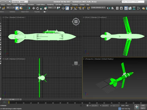VYRIVNIUVACH Ukrainian Air launched high precision glide BOMB 3D Model