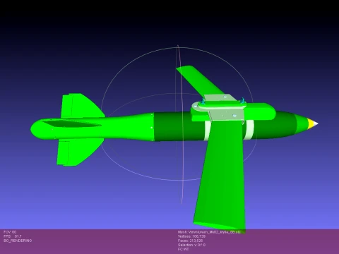 VYRIVNIUVACH Ukrainian Air launched high precision glide BOMB 3D Model