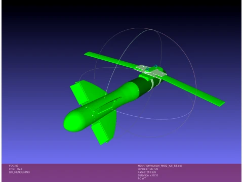 VYRIVNIUVACH Ukrainian Air launched high precision glide BOMB 3D Model