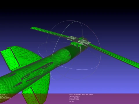 VYRIVNIUVACH Ukrainian Air launched high precision glide BOMB 3D Model