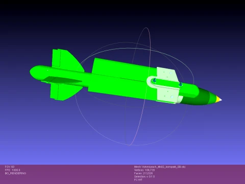 VYRIVNIUVACH Ukrainian Air launched high precision glide BOMB 3D Model