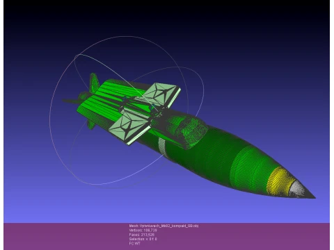 VYRIVNIUVACH Ukrainian Air launched high precision glide BOMB 3D Model