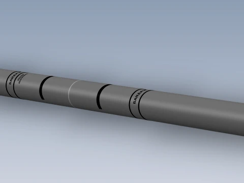 Ukrainian guided rocket projectile R624M for VILKHA M MLRS 3D Model