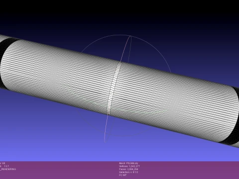 Ukrainian guided rocket projectile R624M for VILKHA M MLRS 3D Model