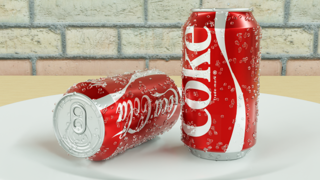 Coke Soda Can Model 3D .c4d .max .obj .3ds .fbx .stl .blend 