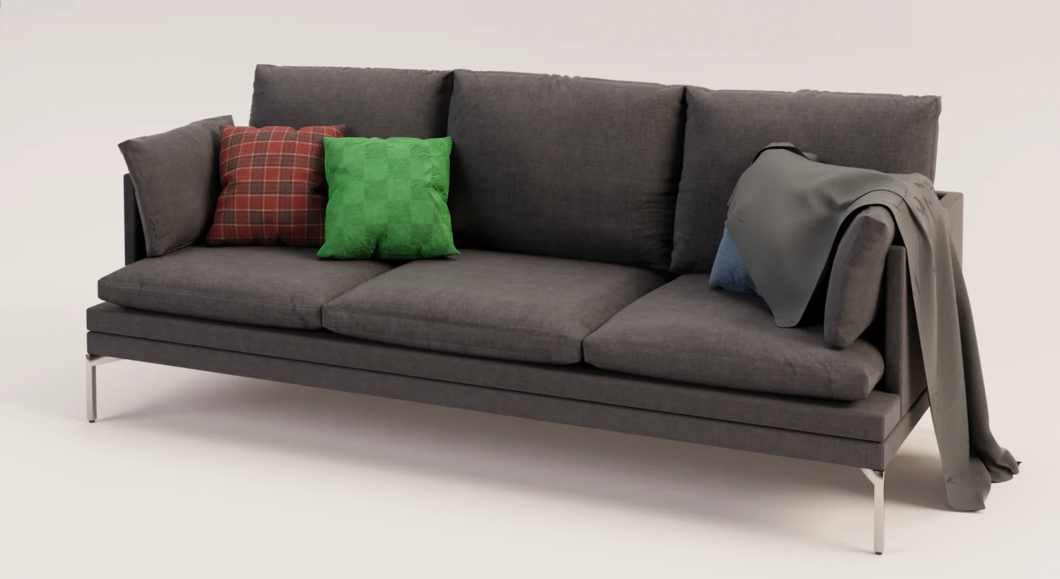 Modernes Sofa 3D Modell .c4d .max .obj .3ds .fbx .stl .blend 