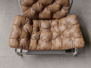 Vintage Leather Armchair 3D Model
