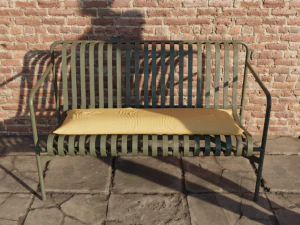 Palisade Metallic Bench 3D Model