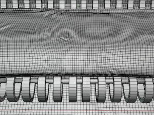 Palisade Metallic Bench Modelo 3D