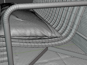 Palisade Metallic Bench Modelo 3D