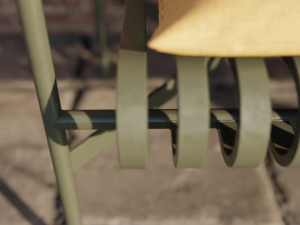 Palisade Metallic Bench Modelo 3D