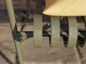Palisade Metallic Bench 3D Model