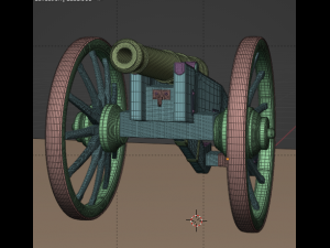 Ancient Cannon 3D Model