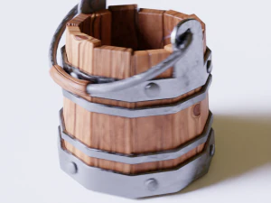 Средневековое ведро 3D Модель