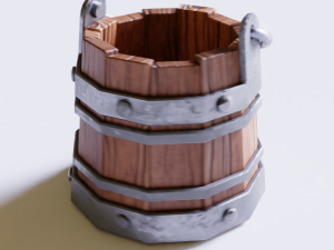 Medieval Bucket 3D Model