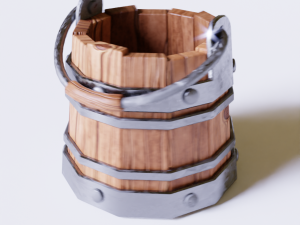 Medieval Bucket 3D Model