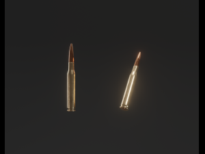 Ammo Box M2A1 and bullet 50 caliber Modelo 3D