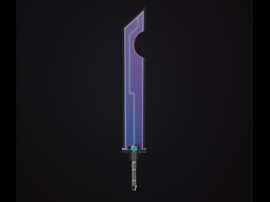 Stylized two-handed sword 3D Модель