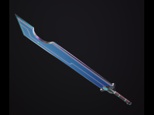 Stylized two-handed sword 3D Модель