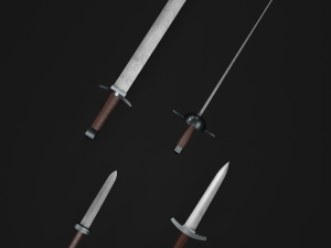 Set of Swords Modelo 3D