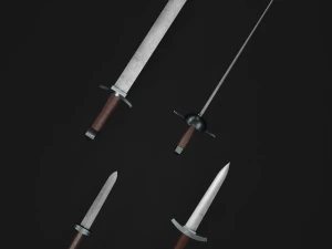 Set di spade Modello 3D