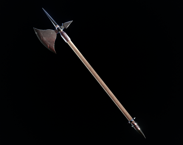 Poleaxe Modello 3D .c4d .max .obj .3ds .fbx .stl .blend 