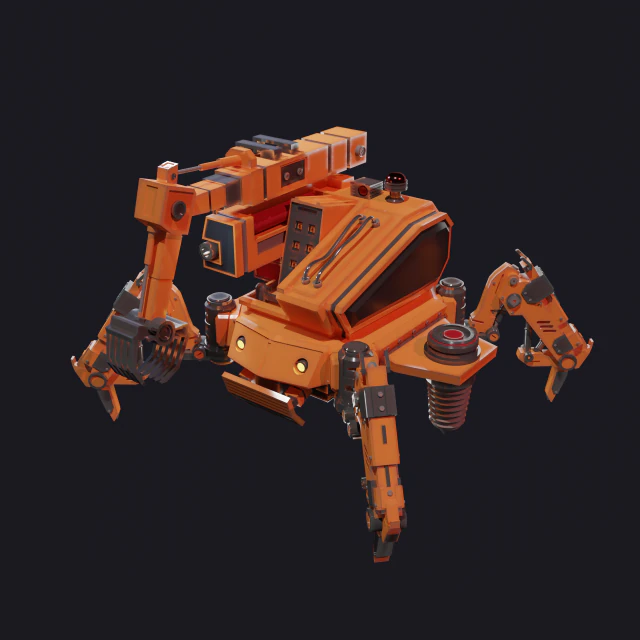 Mecha 3D Model .c4d .max .obj .3ds .fbx .stl .blend