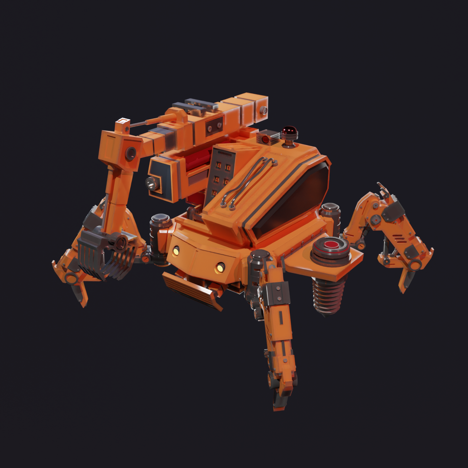 Mecha Бесплатно 3D Модель In Тяжелое Оборудование 3DExport