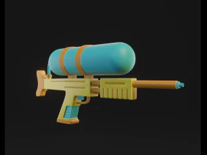 Water Guns 3D Model