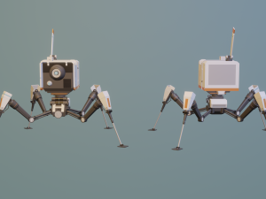 Mini Mecha 3D 모델