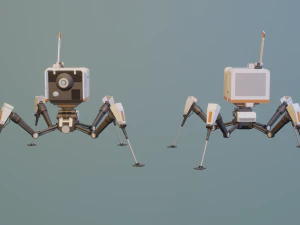 Mini Mecha 3D Model