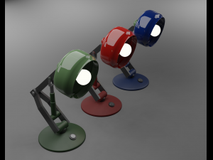 Set of Lamps 3D Model