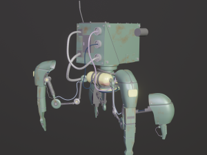 Mini Mecha DD-002 3D 模型